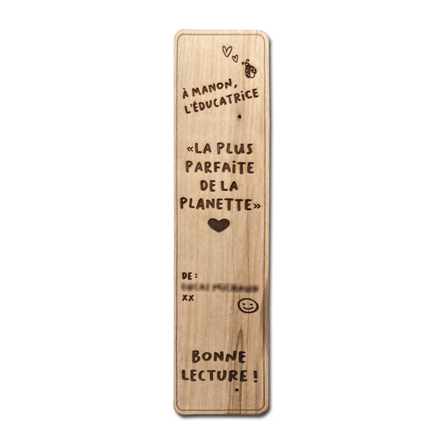 Personalised Bookmark