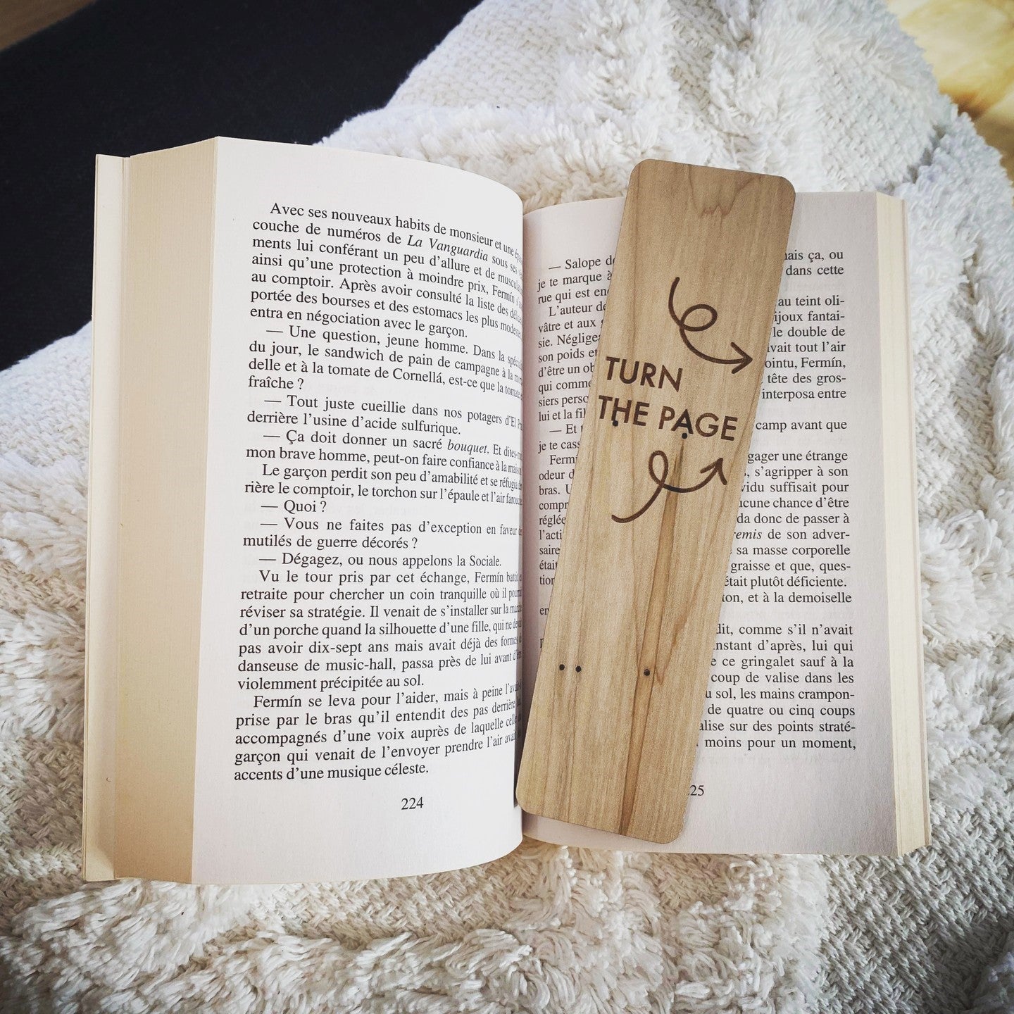 "Turn the page" Bookmark  
